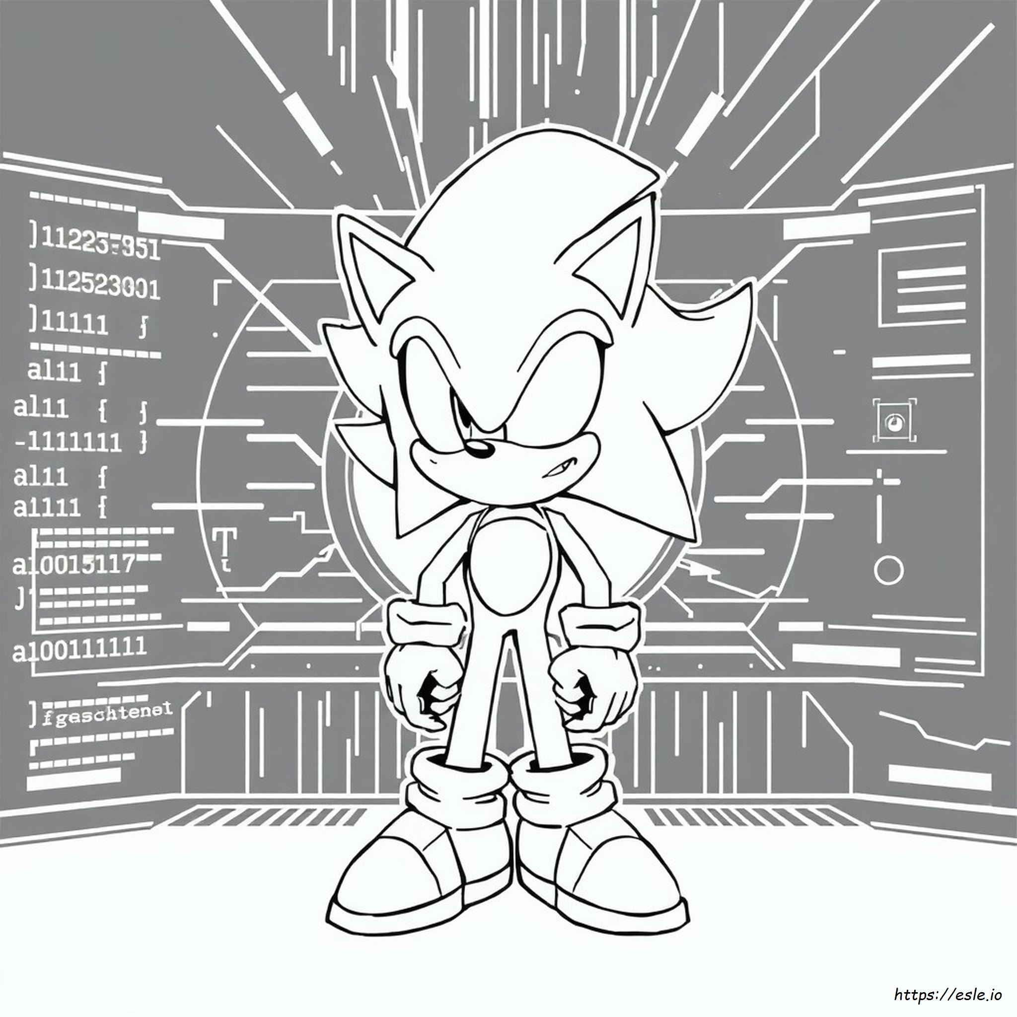 Creepy Sonic Exe Coloring Pages