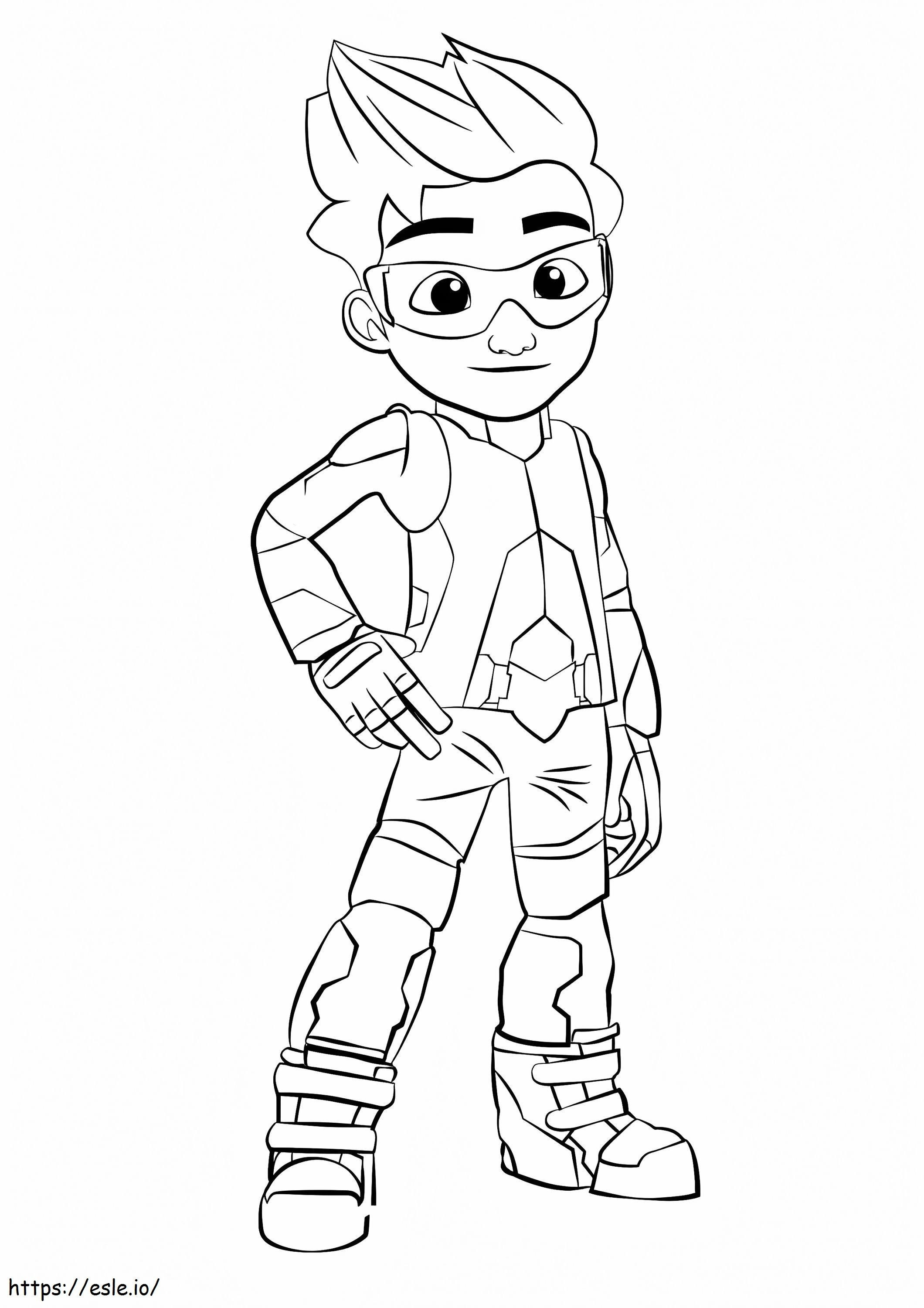 Agent Ali Printable coloring page