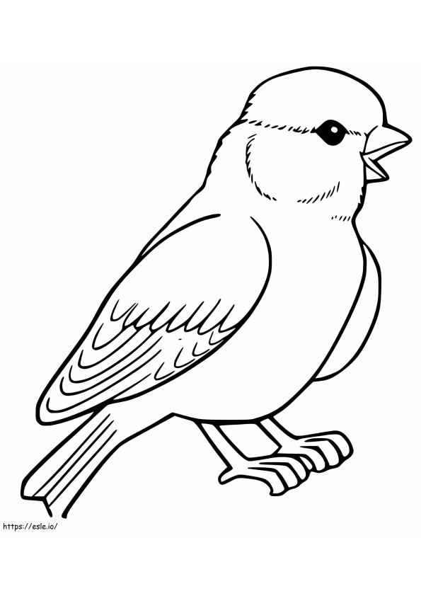 Little Sparrow coloring page