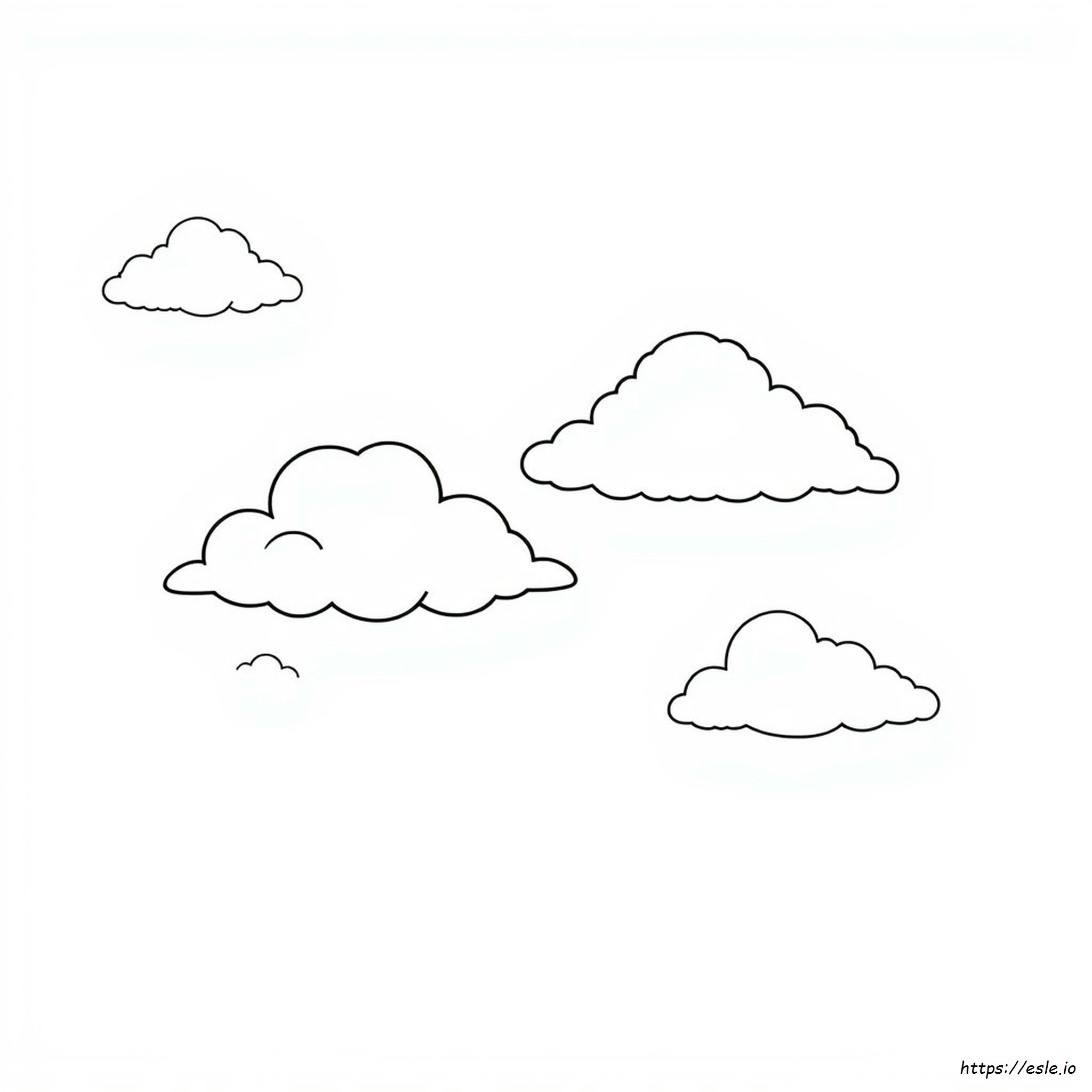 Colourful Clouds and Rainbow Page