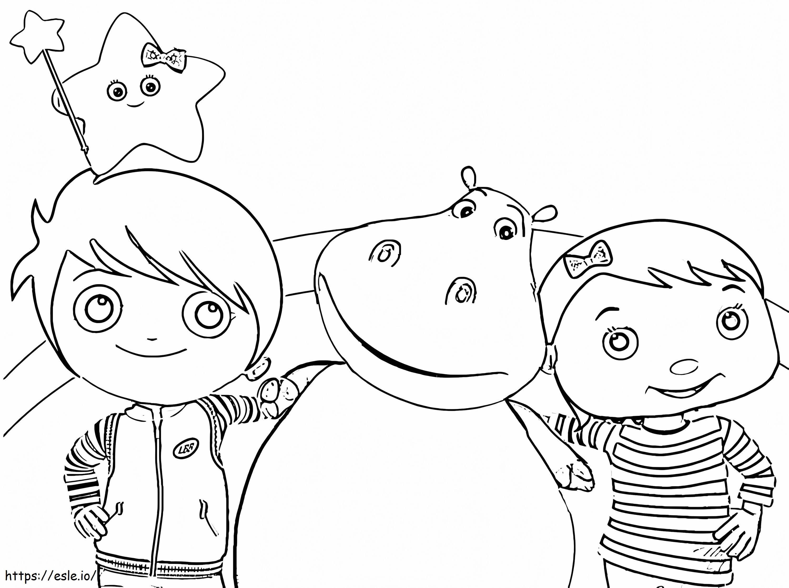 Print Little Baby Bum coloring page for free
