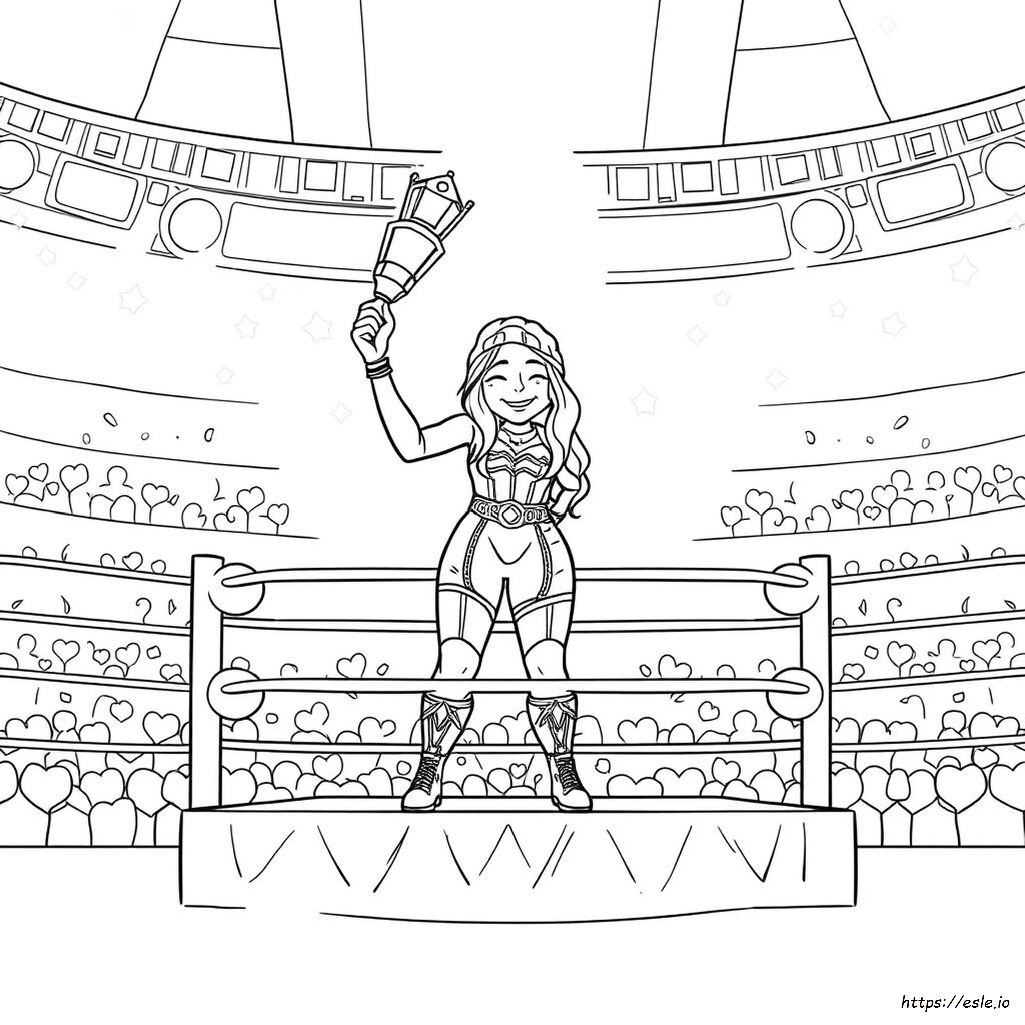 Nikki Bella Coloring Pages