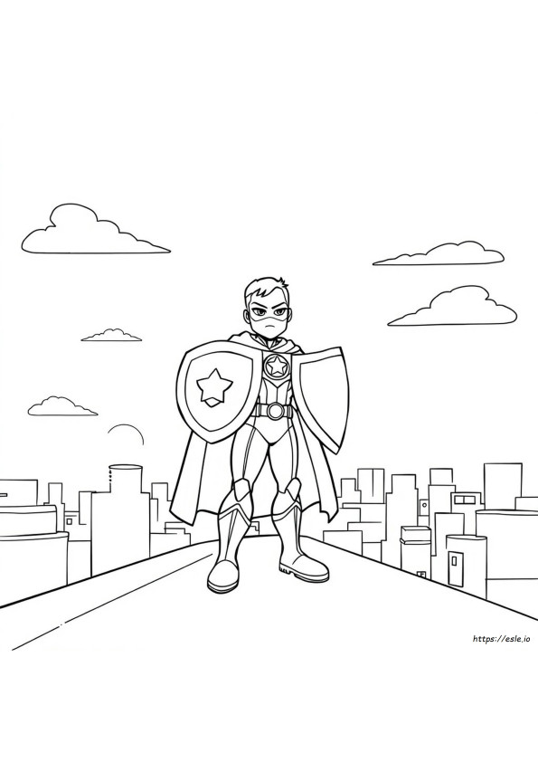 Free Super Hero Coloring Sheets