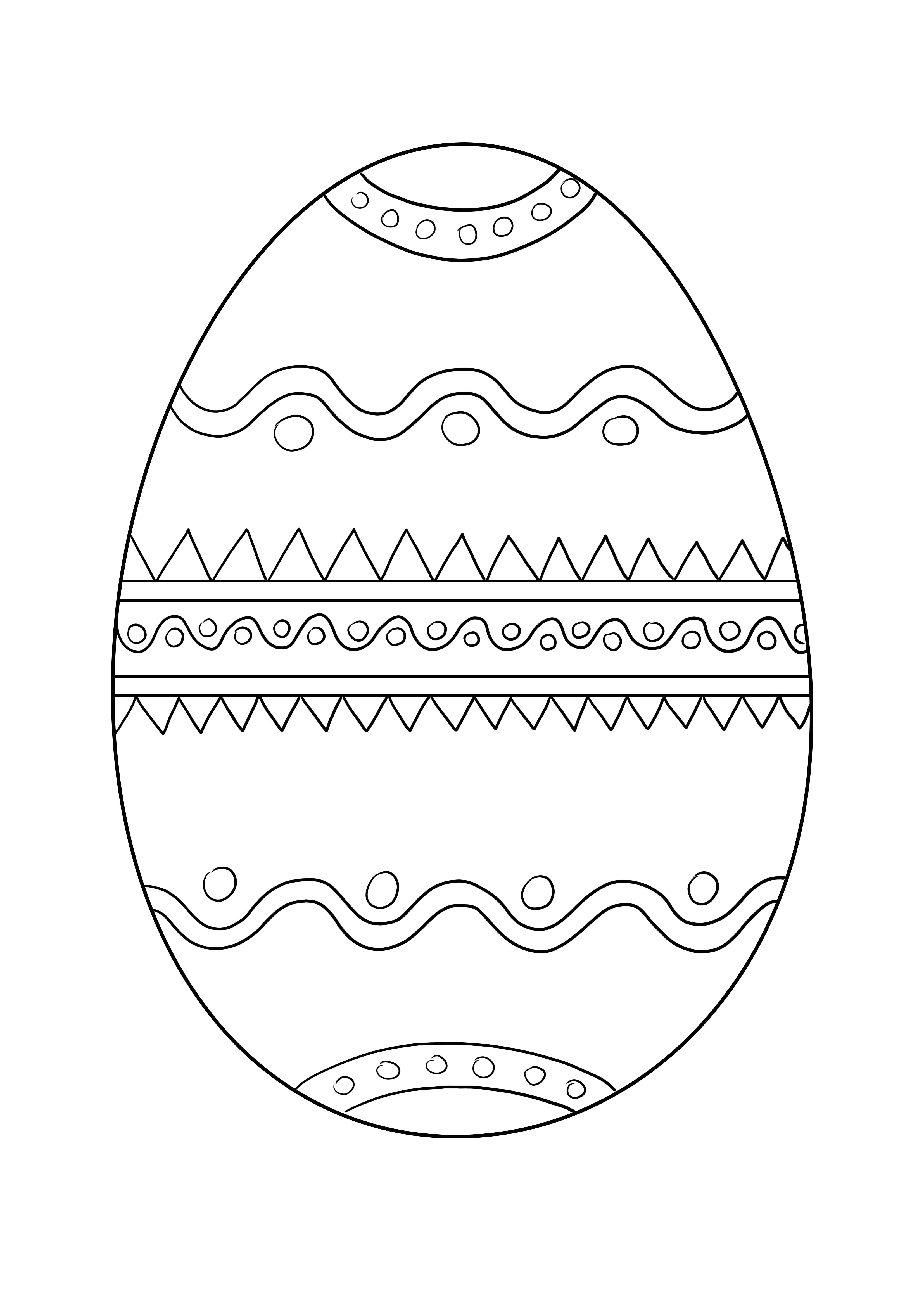 Çocuklar için basit Paskalya Yumurtası boyama ve ücretsiz yazdırılabilir