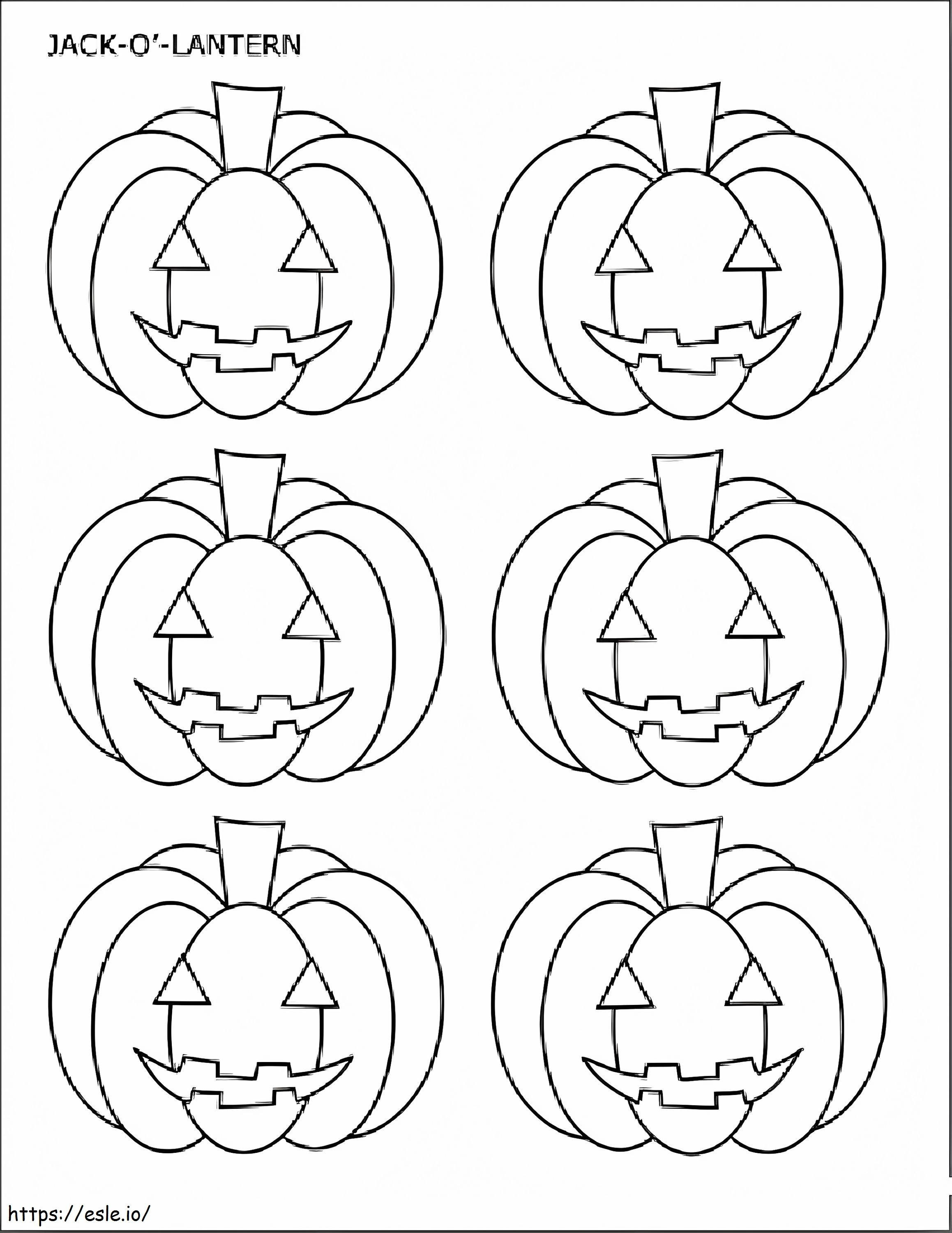 Halloween Pumpkin Lantern coloring page