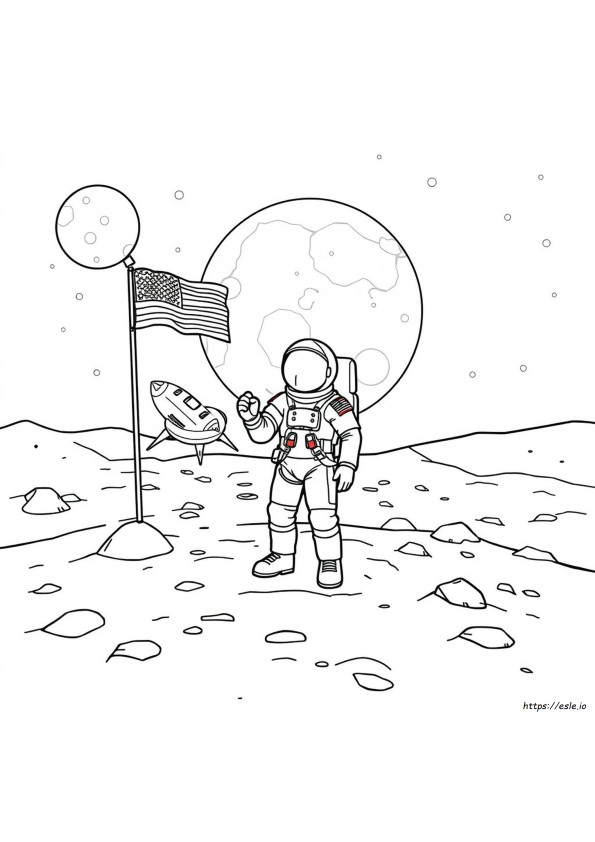 Neil Armstrong De Colorat