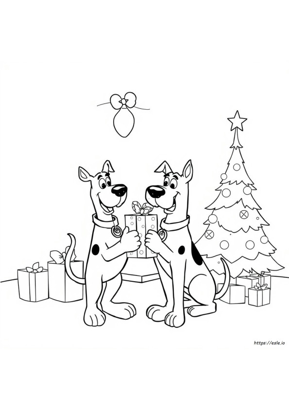 Scooby Doo Christmas Coloring Pages Printable