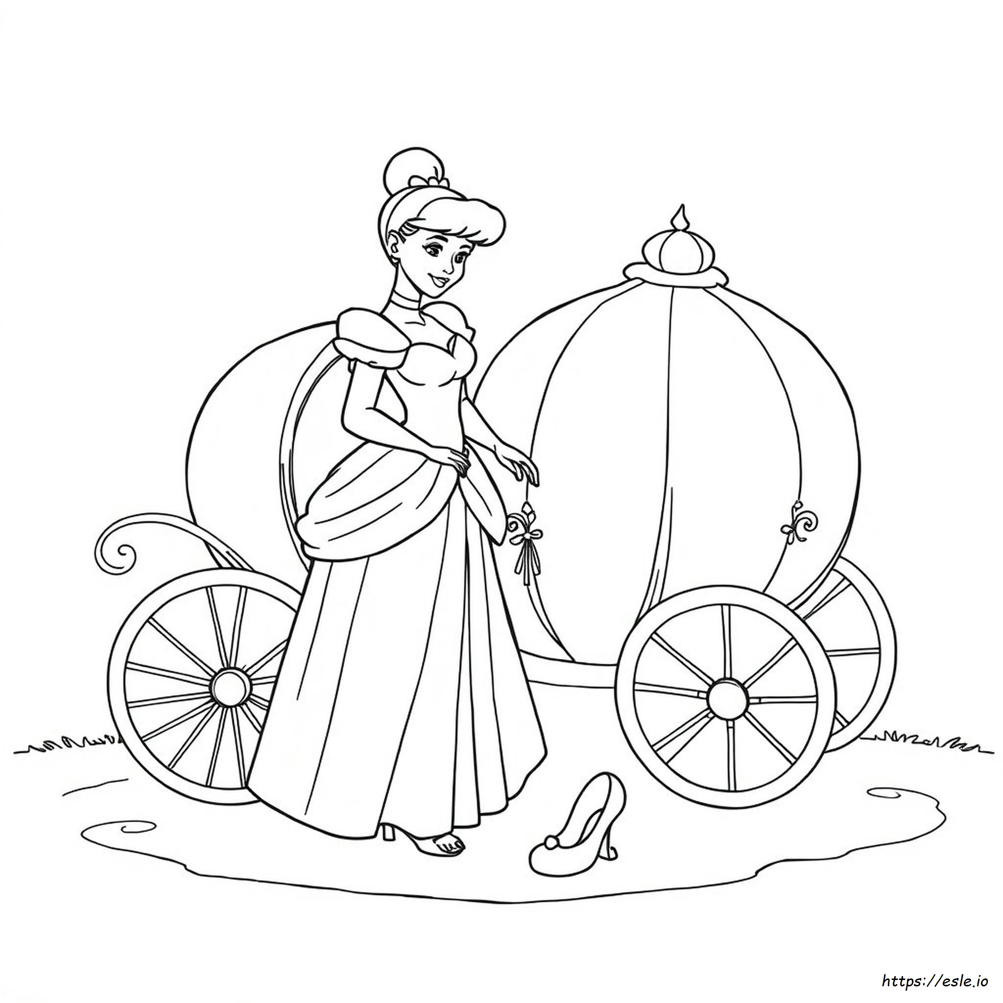 Cinderella Colouring Sheets