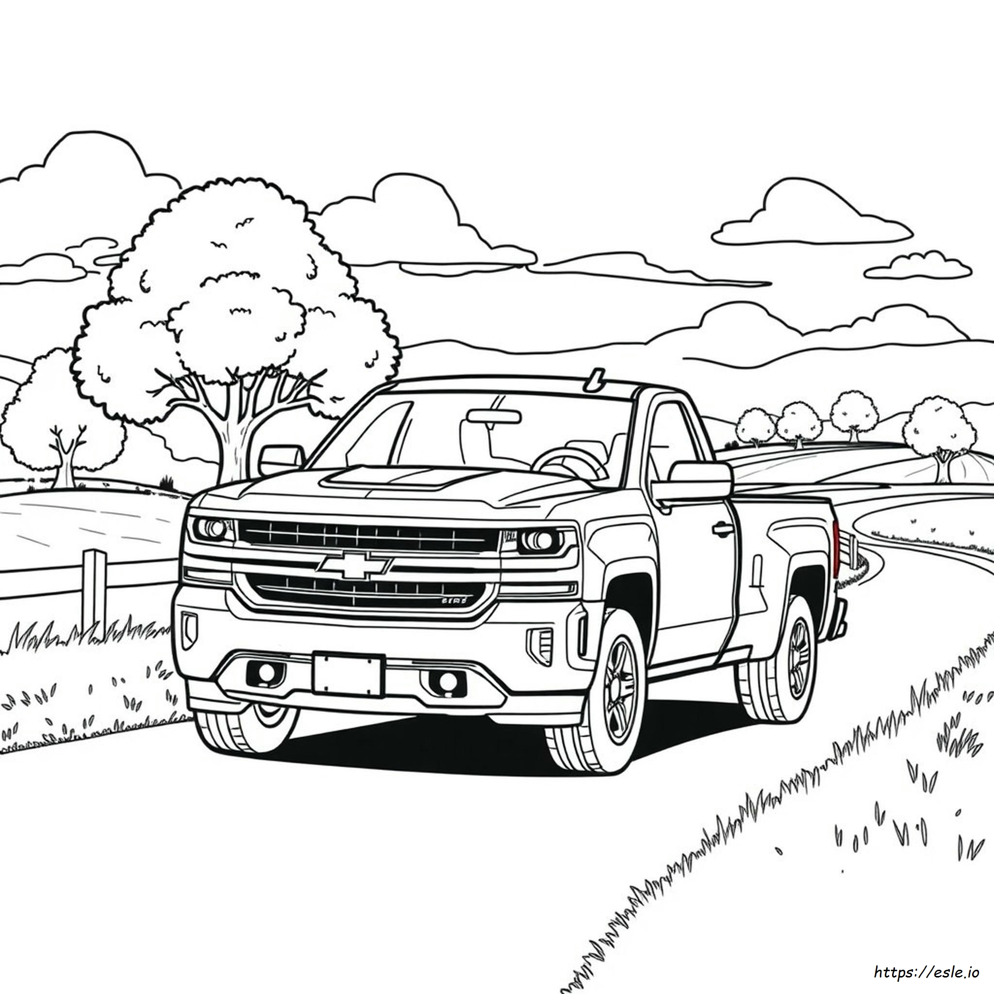 Chevy Pickup-Malvorlagen