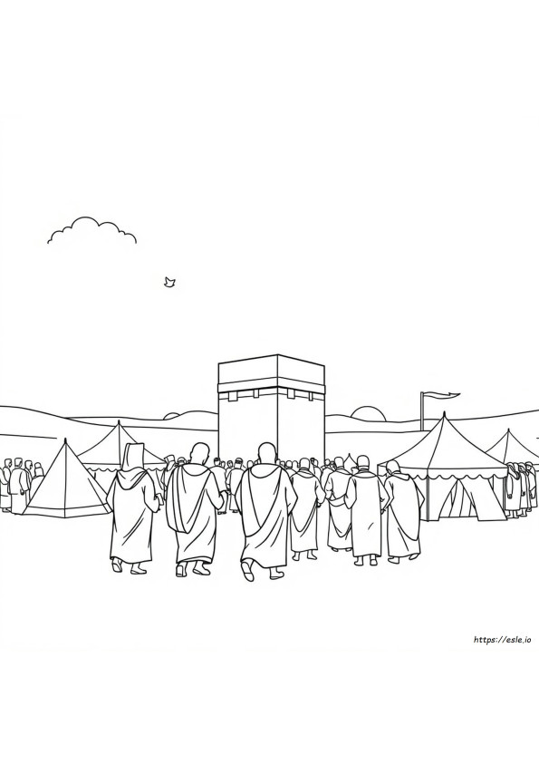 Hajj Ausmalbilder