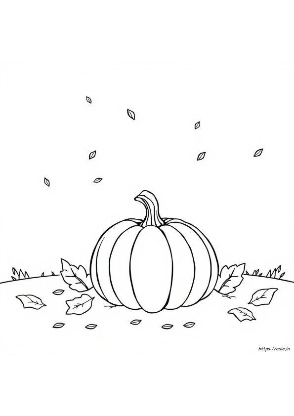 Coloriage Clipart Citrouille