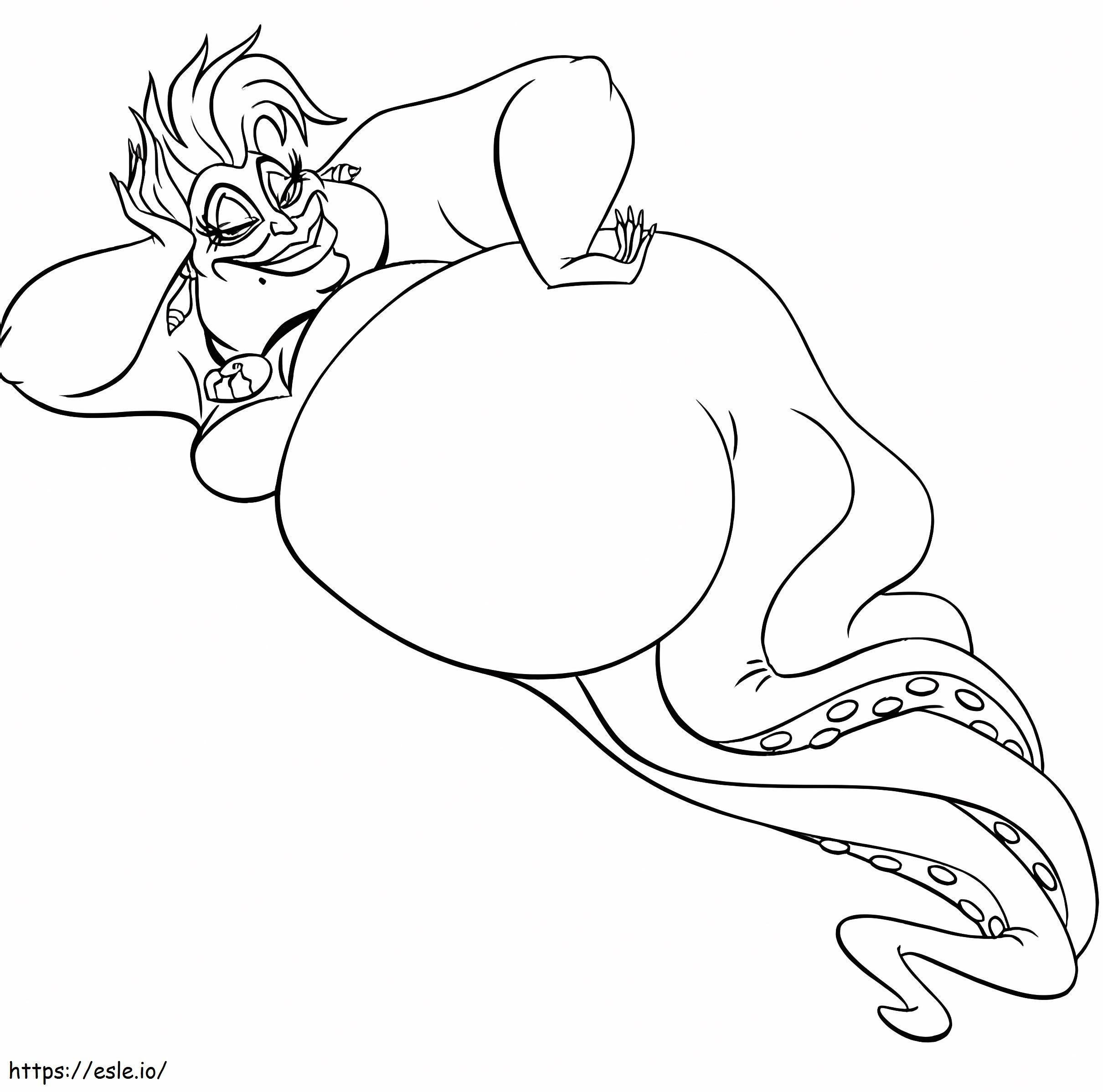Ursula Disneyn konna 1 värityskuva