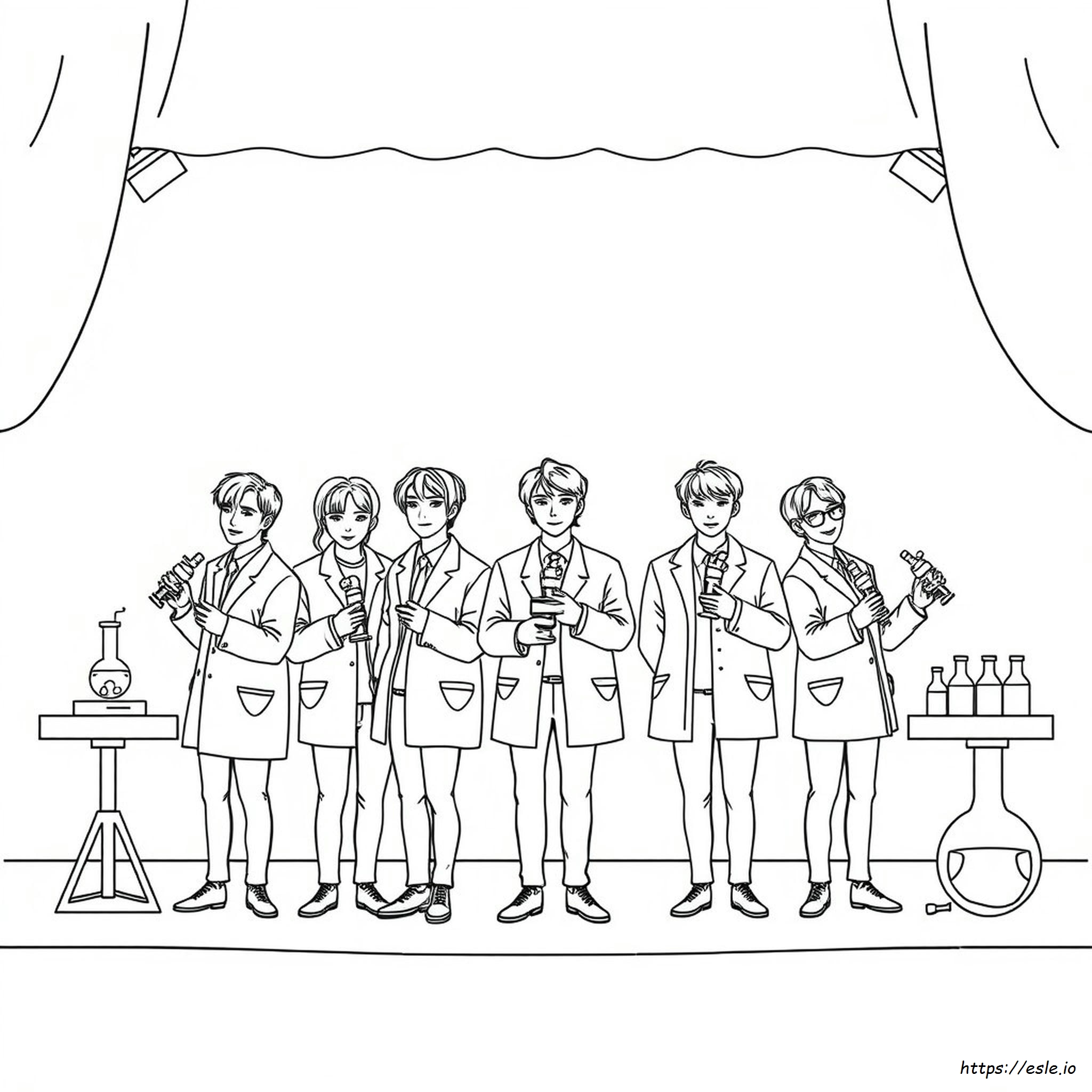 Bts Coloring Pages Easy