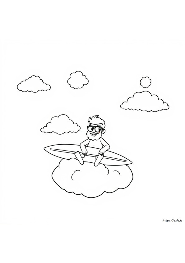 Cara Relaxado Para Colorir