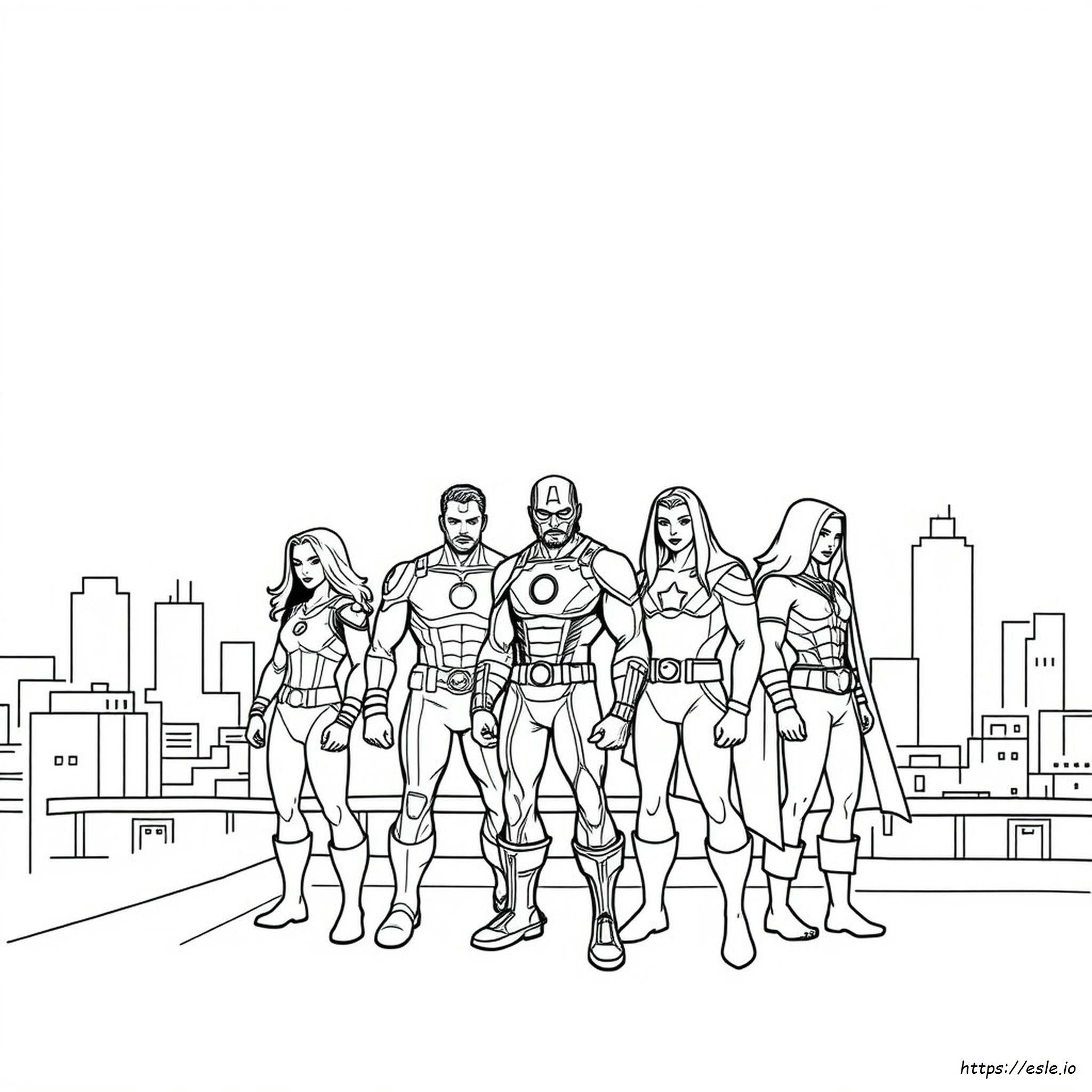 Avengers Images For Colouring
