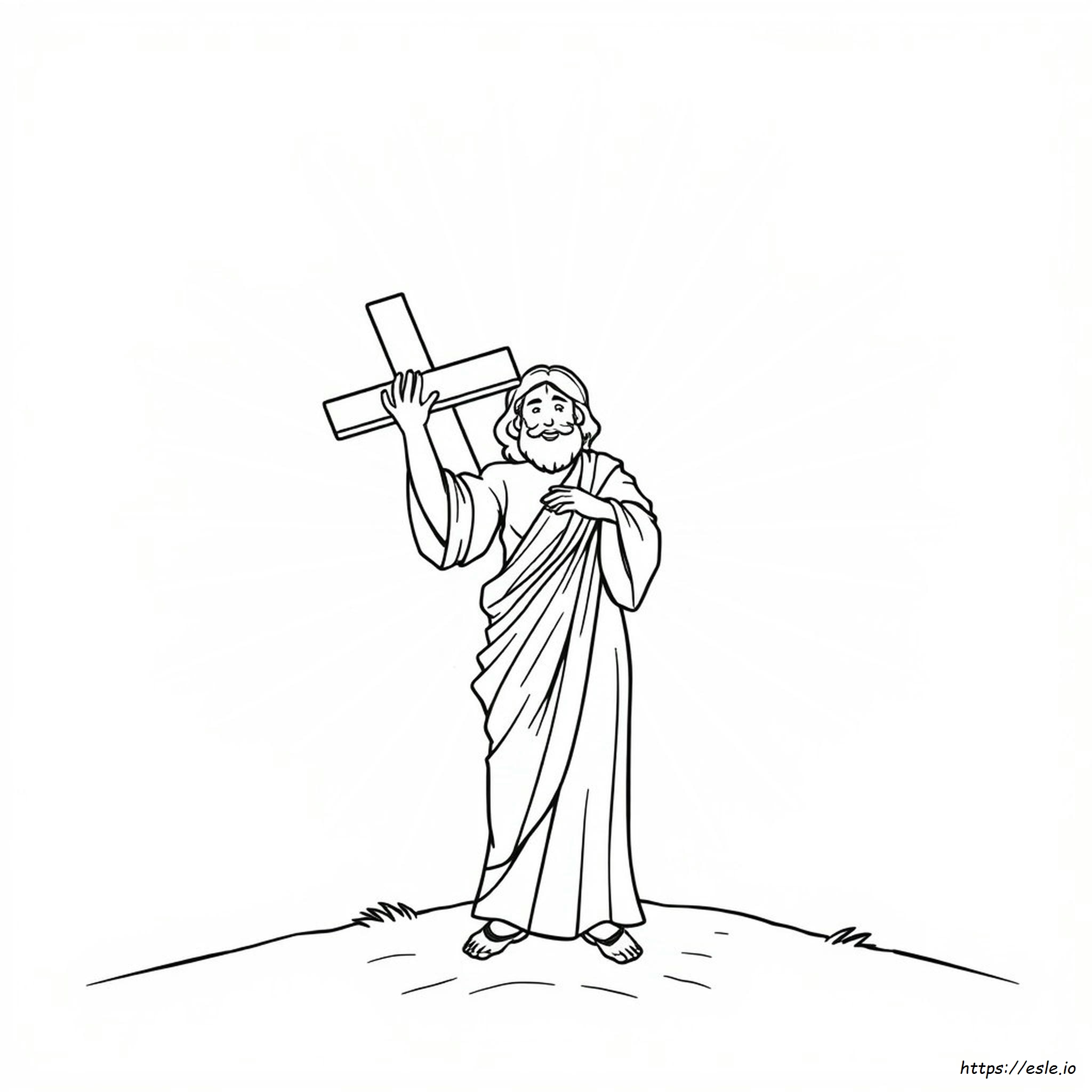 Jesus Is Alive Coloring Page