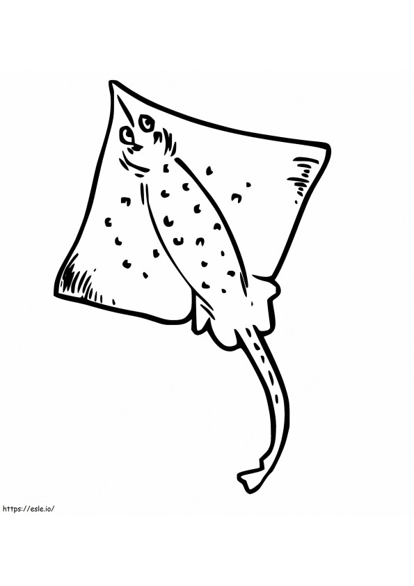 Sixgill Stingray coloring page