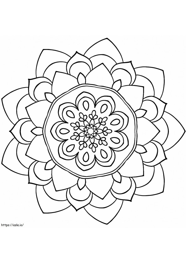 Flower Mandala 17 coloring page