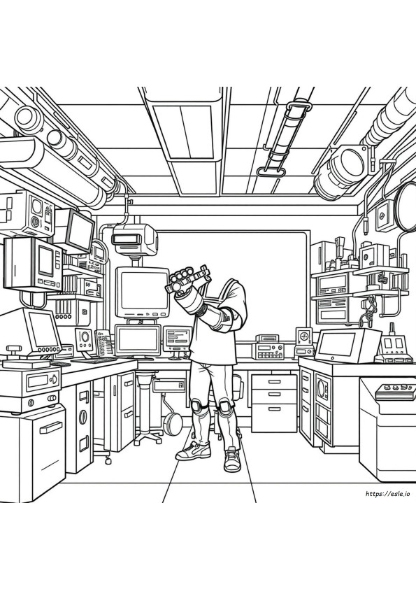 無料テクノロジーぬりえ