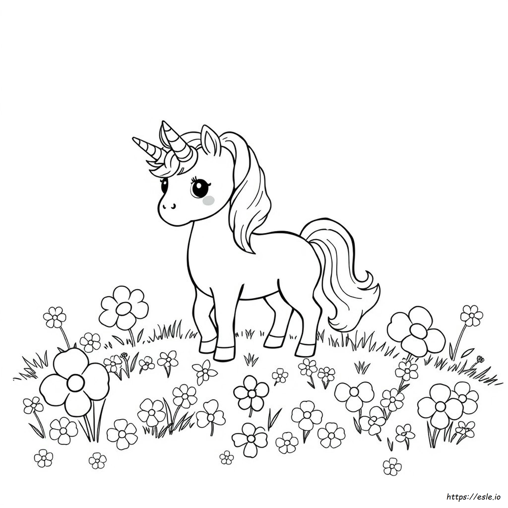 Kawaii Kunicorn Disegni Da Colorare