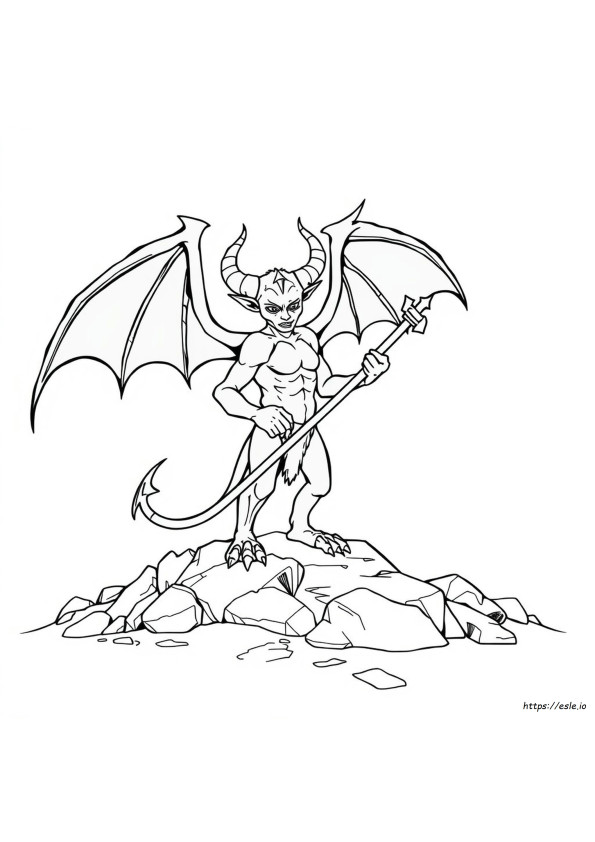 Realistische Demon Kleurplaten