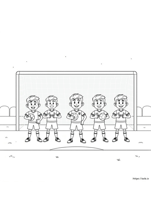 Super Strikers Colouring Pages