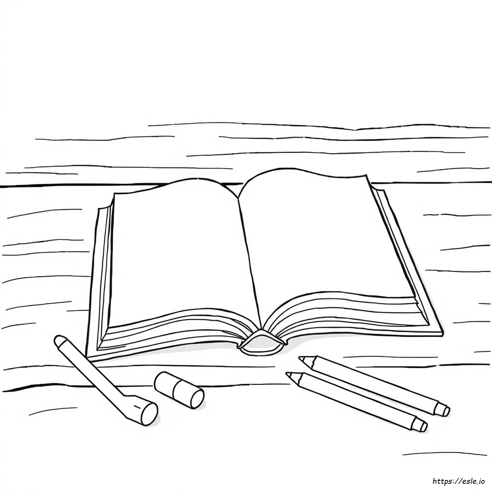 Picture Of Book For Colouring