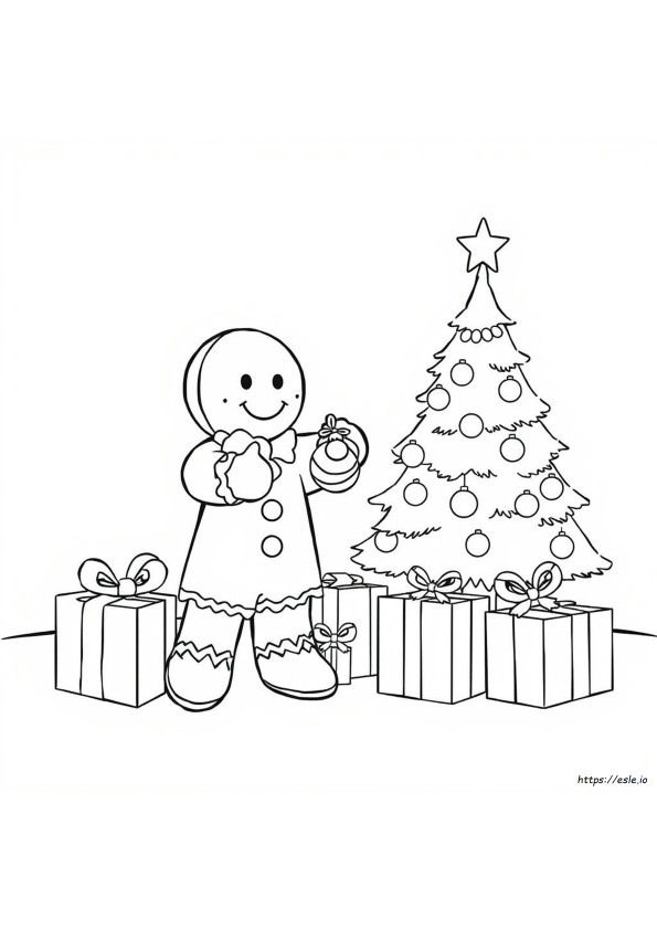 Hombre De Jengibre De Navidad Para Colorear