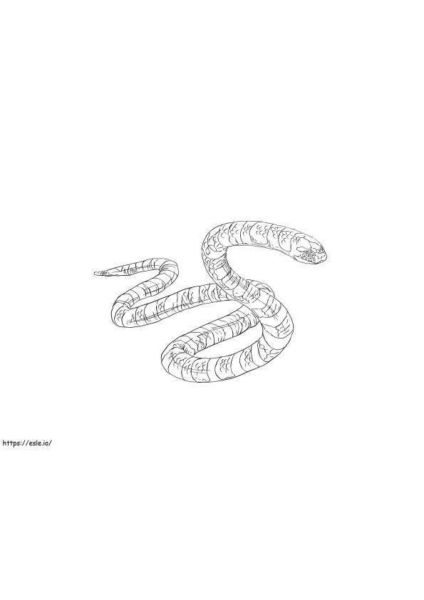 Coloriage Serpent de mer simple à imprimer dessin