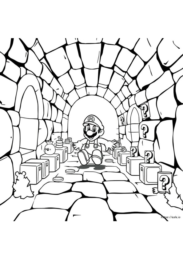 Pagine Da Colorare Di Livelli Di Mario