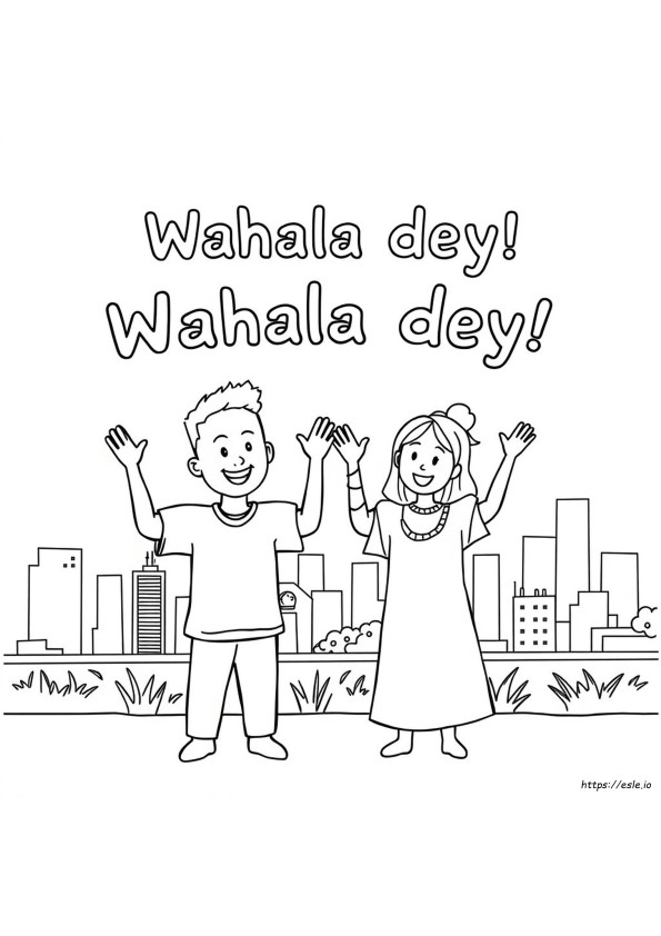 Who Dey Coloring Page