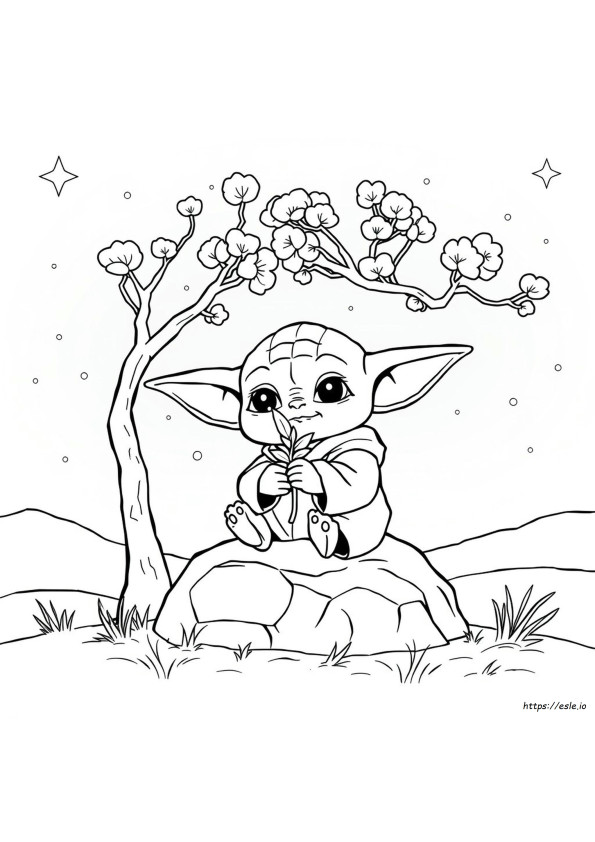 Baby Yoda Coloring Pages Free