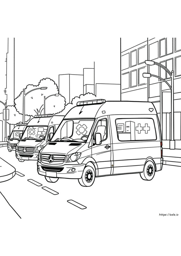 Colouring Pages Of Ambulance