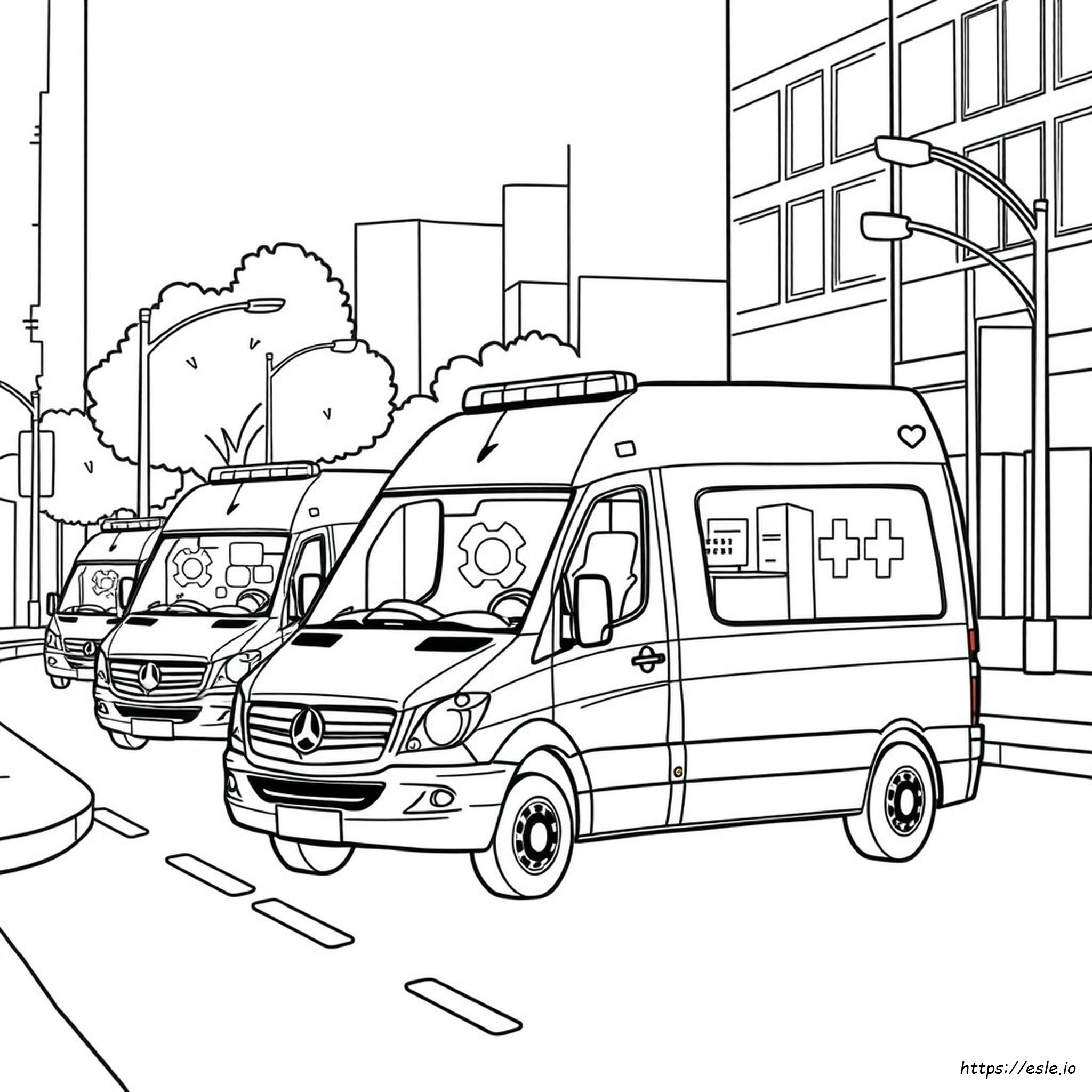 Kleurplaten Van Ambulance kleurplaat