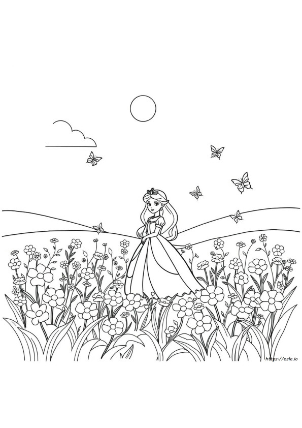 Gambar Mewarnai Disney Musim Semi
