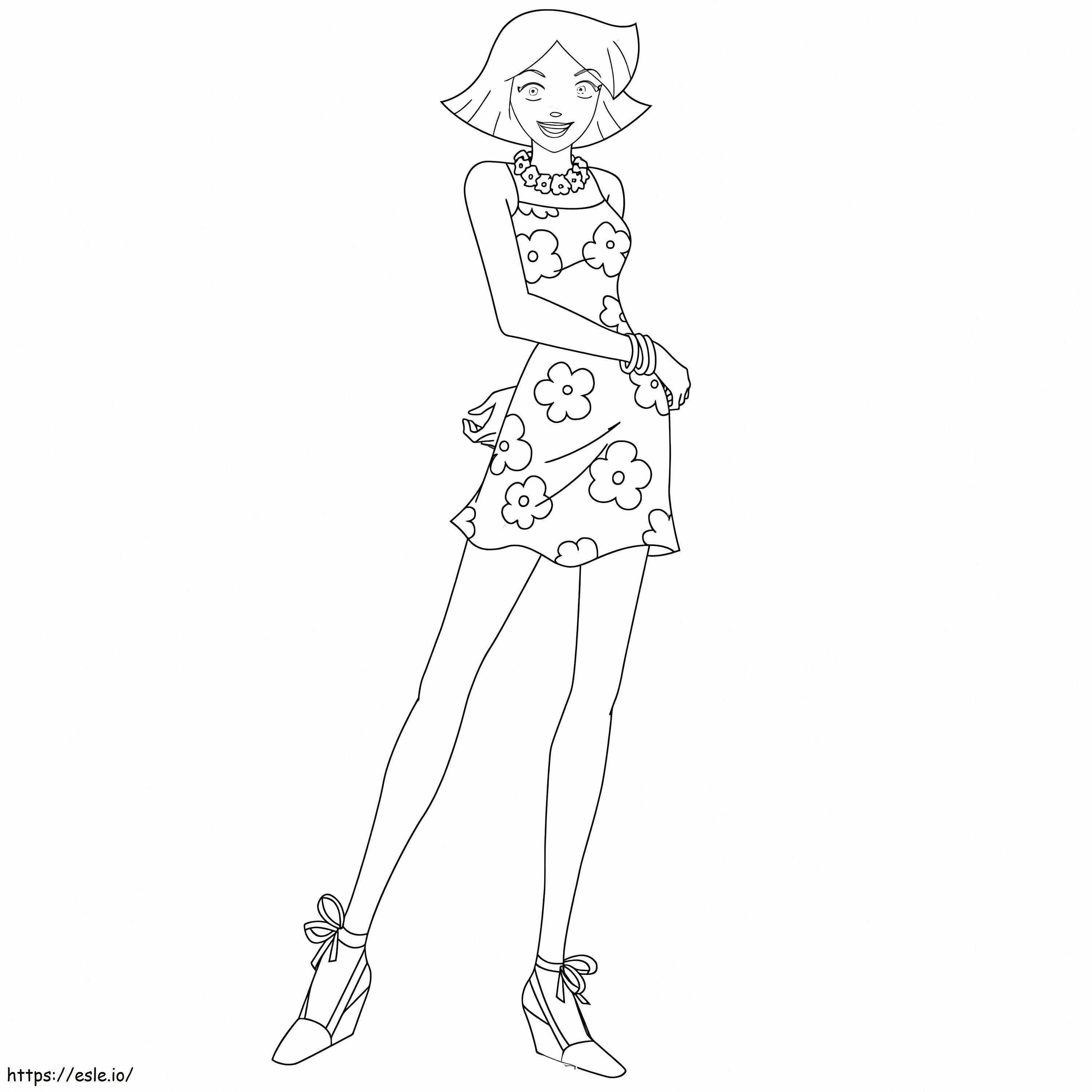 Totally Spies Clover coloring page