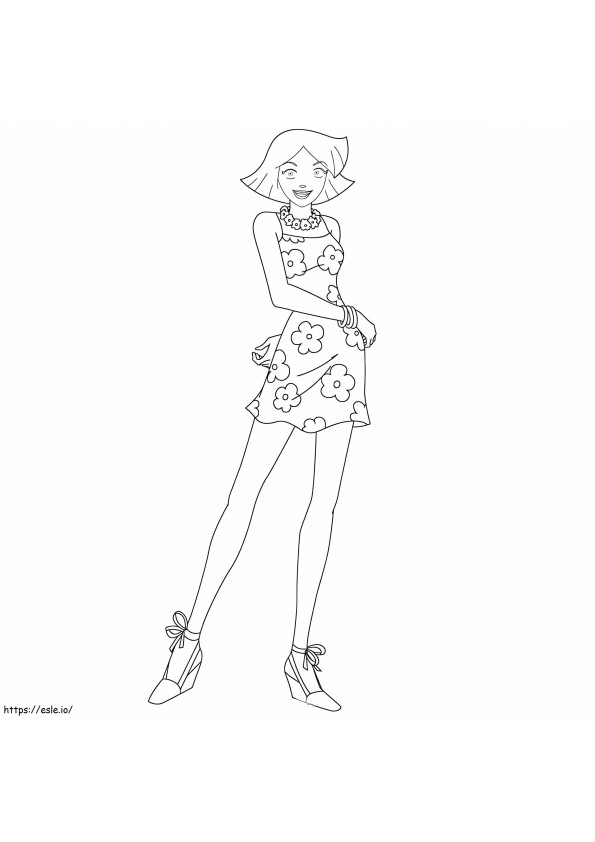 Totally Spies Clover coloring page
