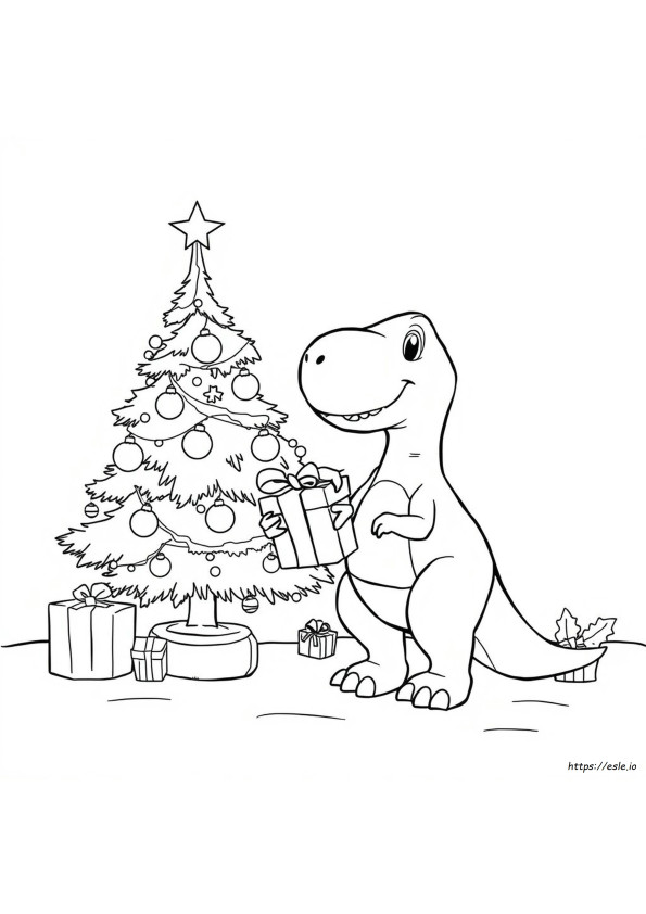 Dinosaurusten Joulu Värityskuvat