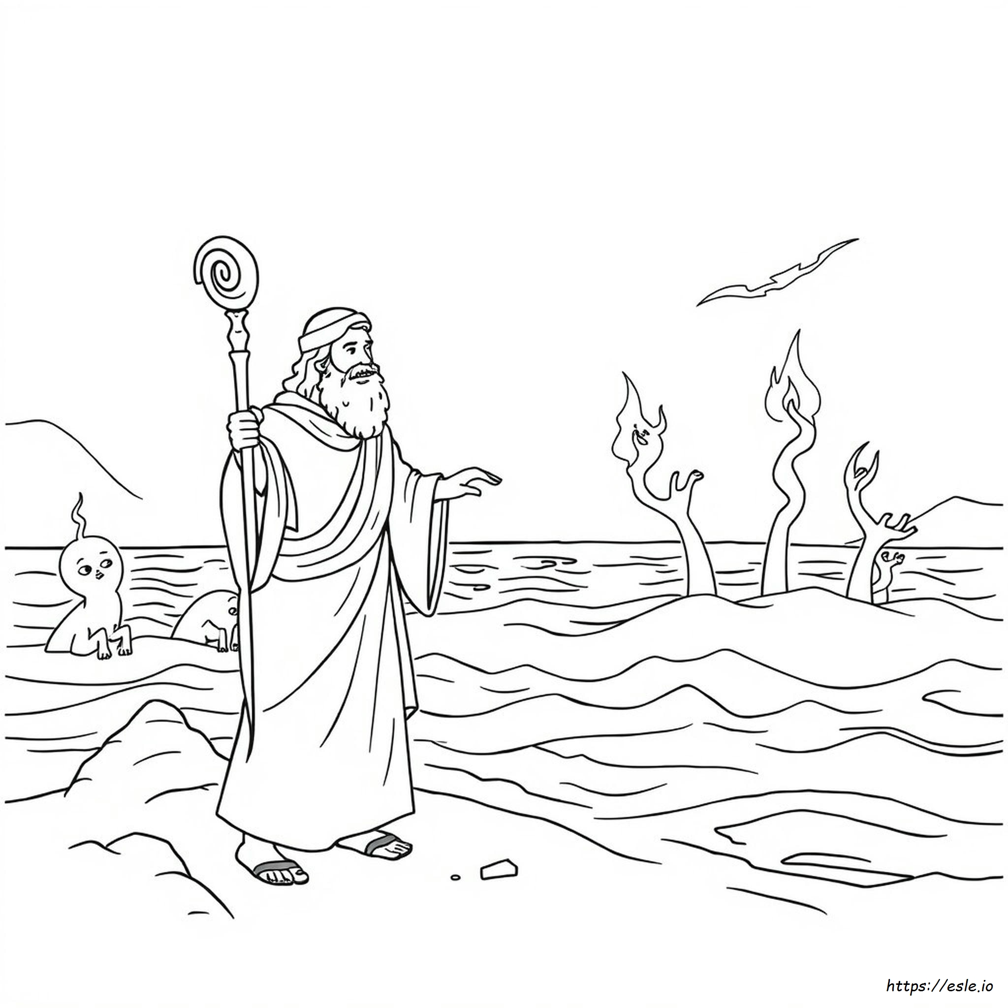 Moses And The 10 Plagues Coloring Pages
