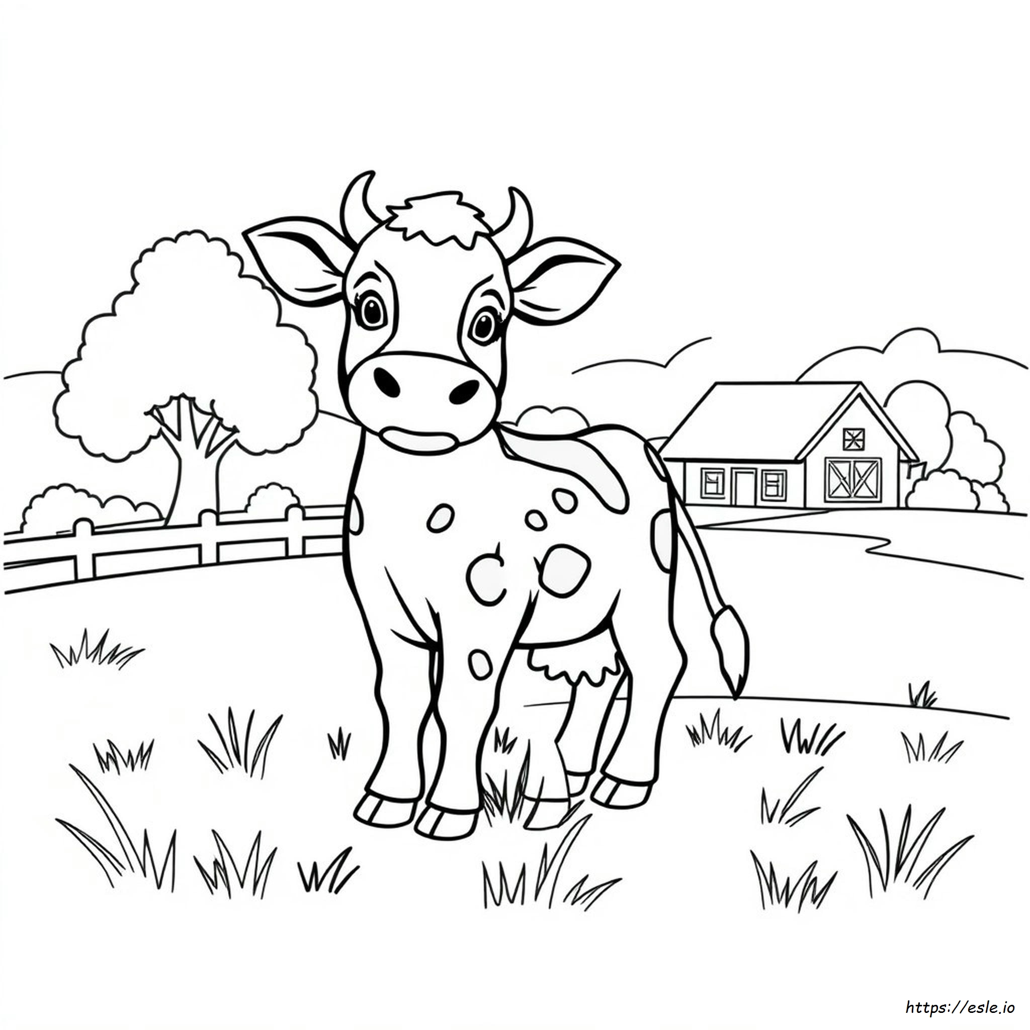 Baby Cow Coloring Pages