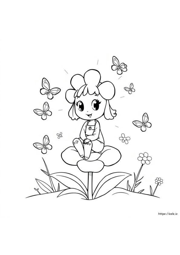 Upsy Daisy Para Colorear
