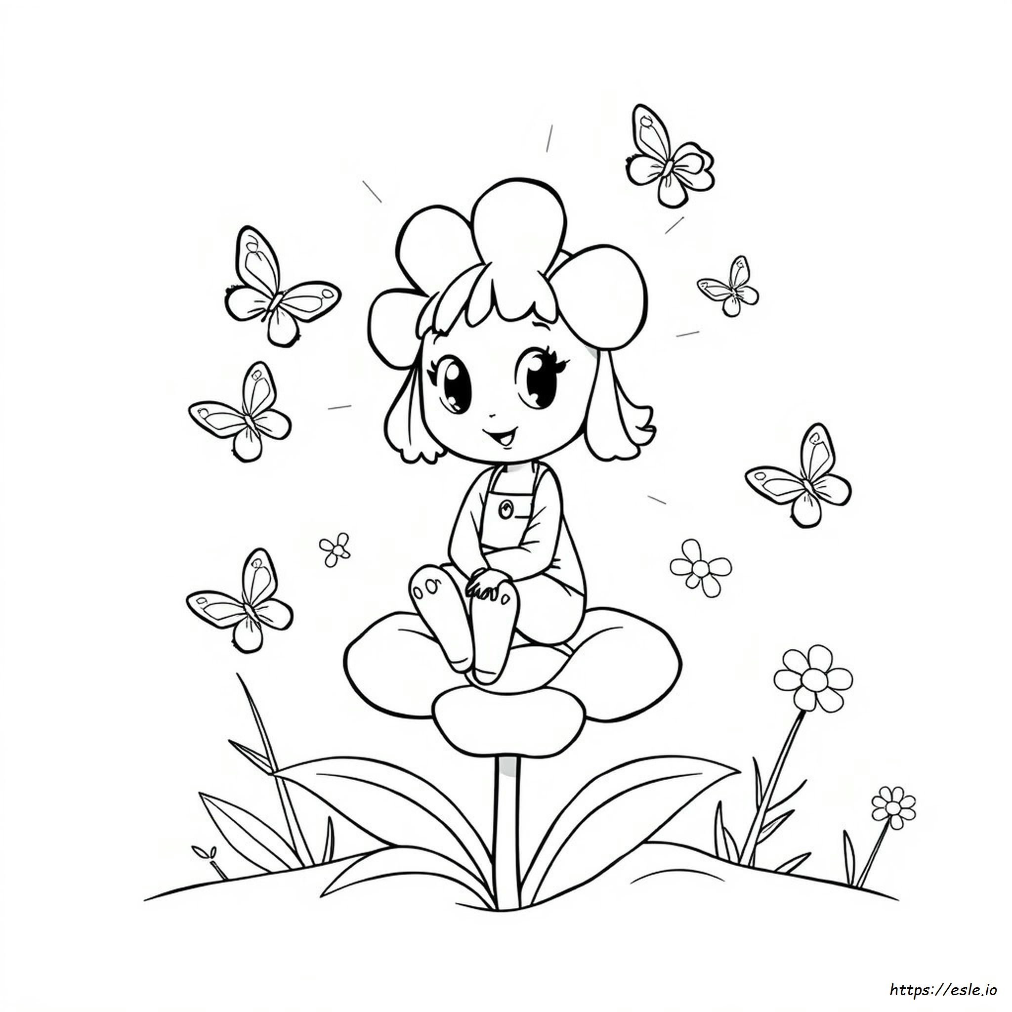 Upsy Daisy Colouring Pages