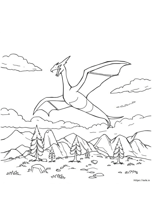 Rayquaza Boyama Sayfası Yazdırılabilir
