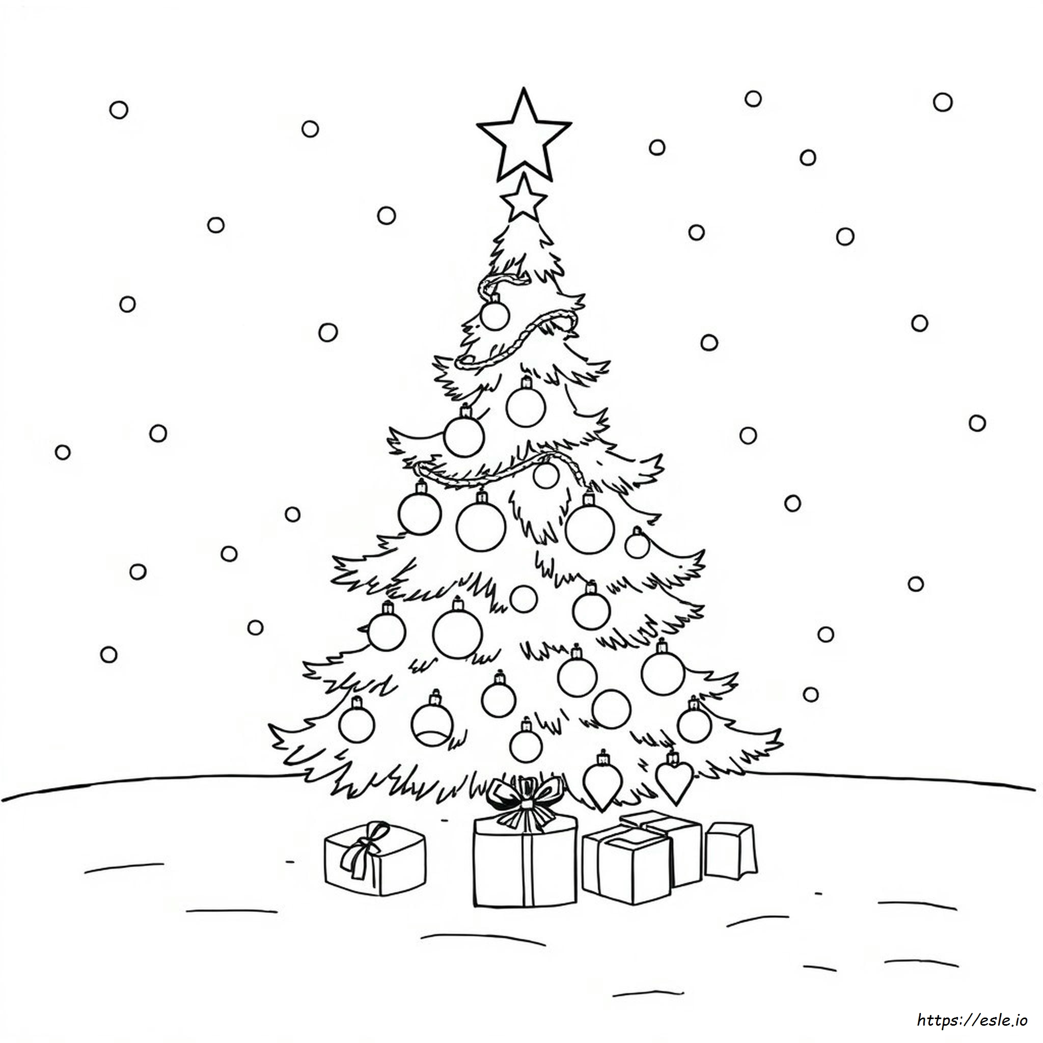 Christmas Easy Colouring Pages