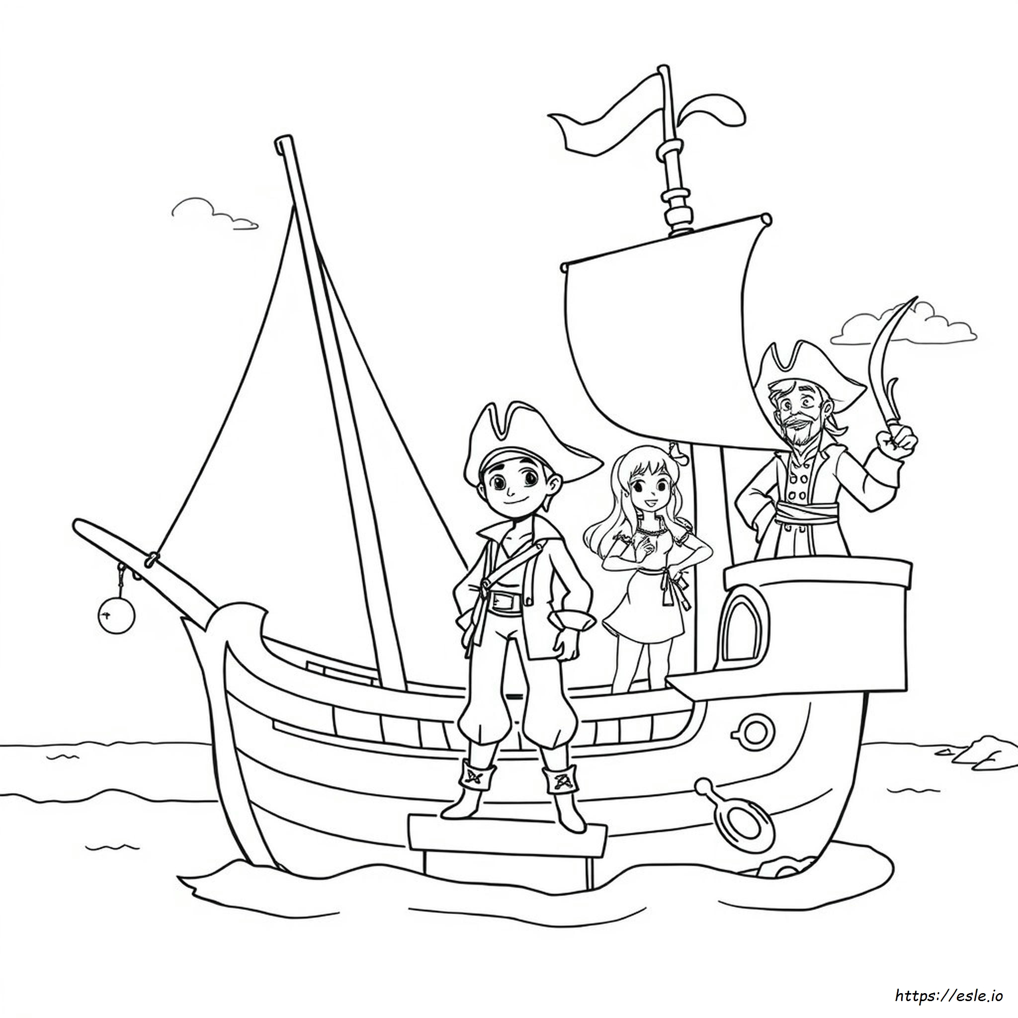 Jack And The Neverland Pirates Coloring Pages