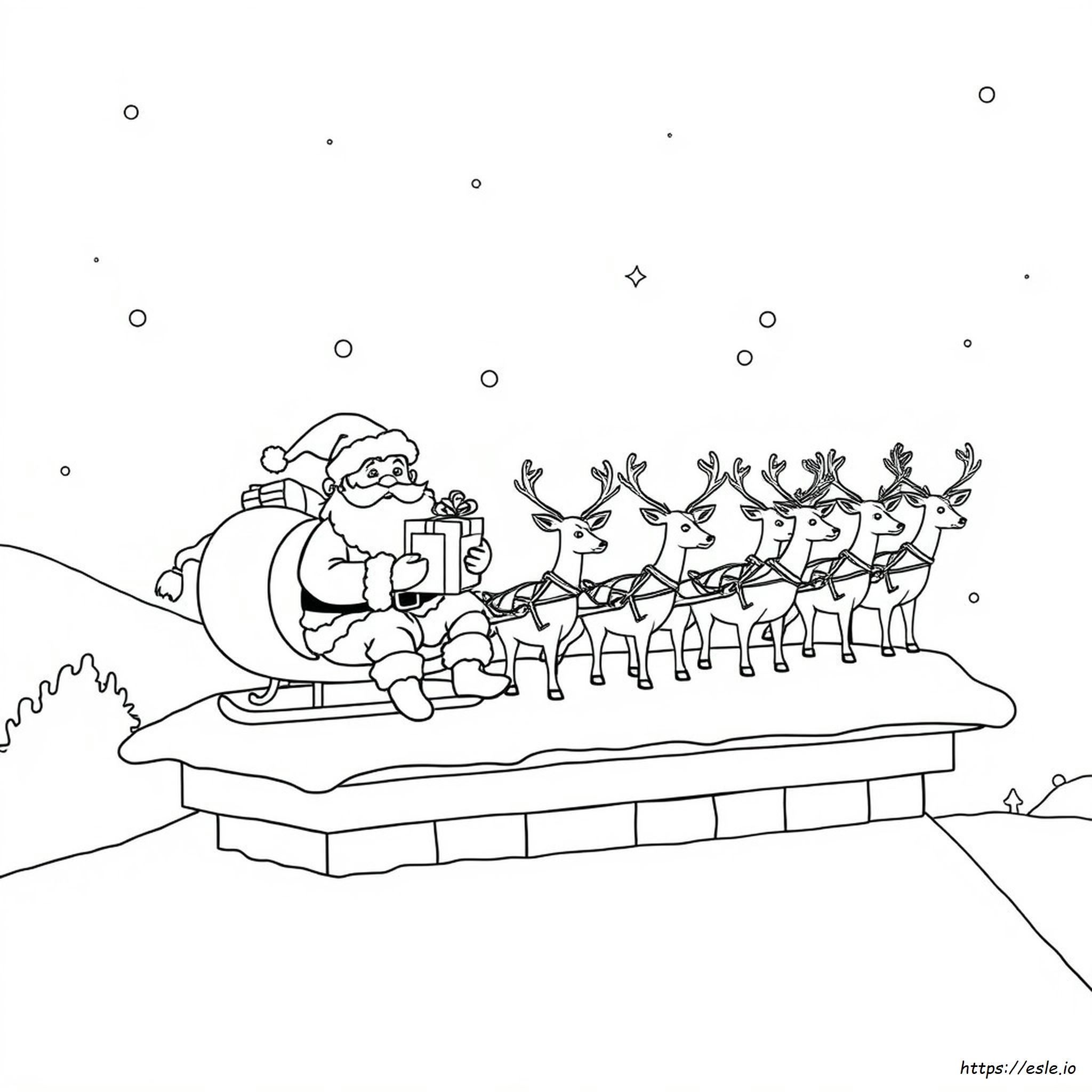 Páginas De Papá Noel Para Colorear Gratis Para Imprimir