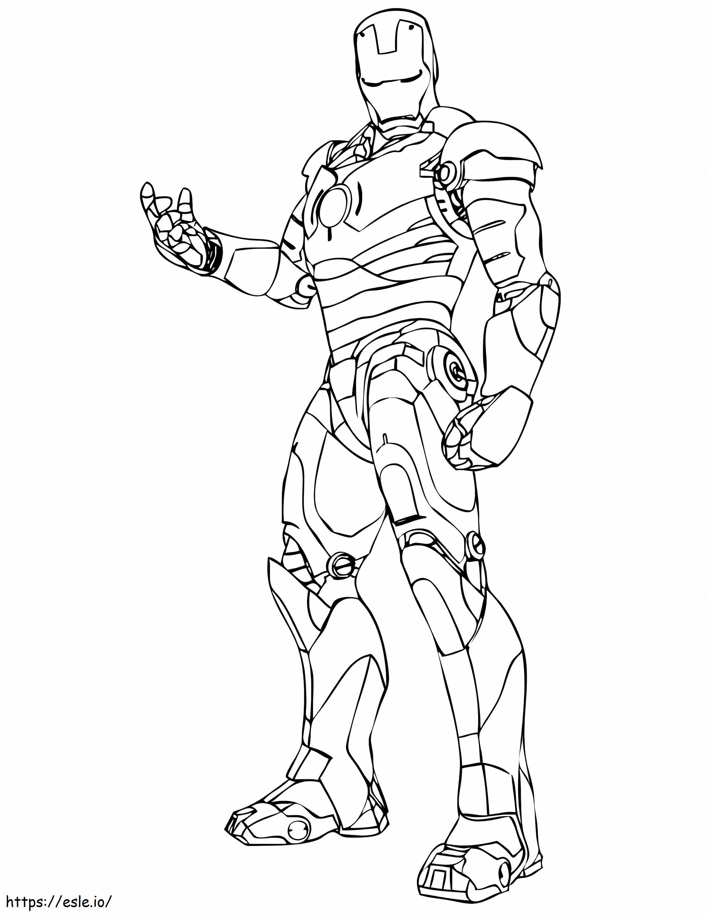 Iron Man Is Angry coloring page