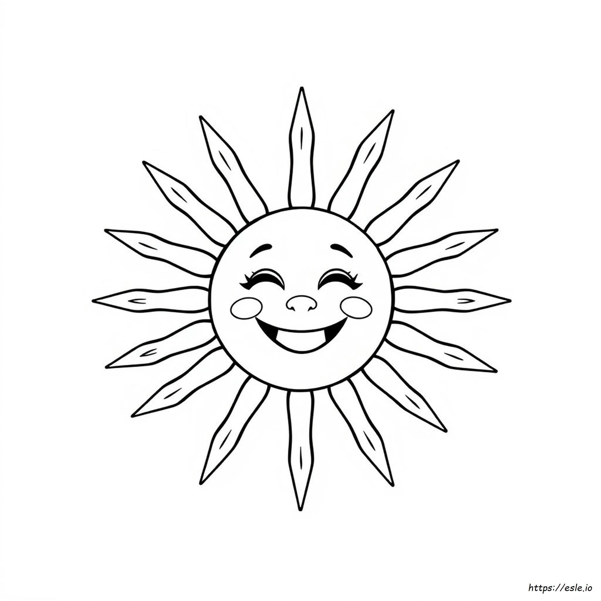 Sol Para Colorear Para Preescolares