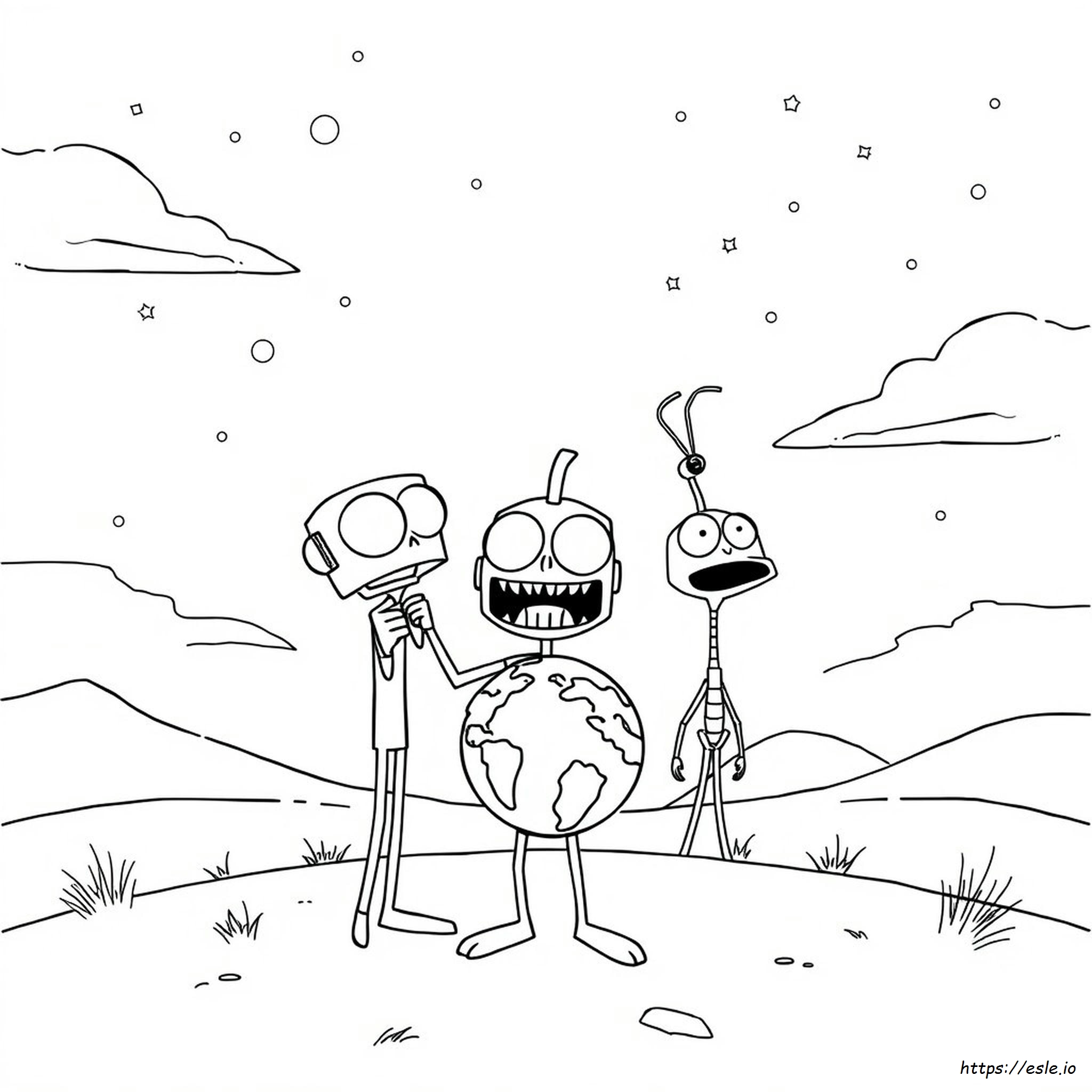 Invader Zim Coloring