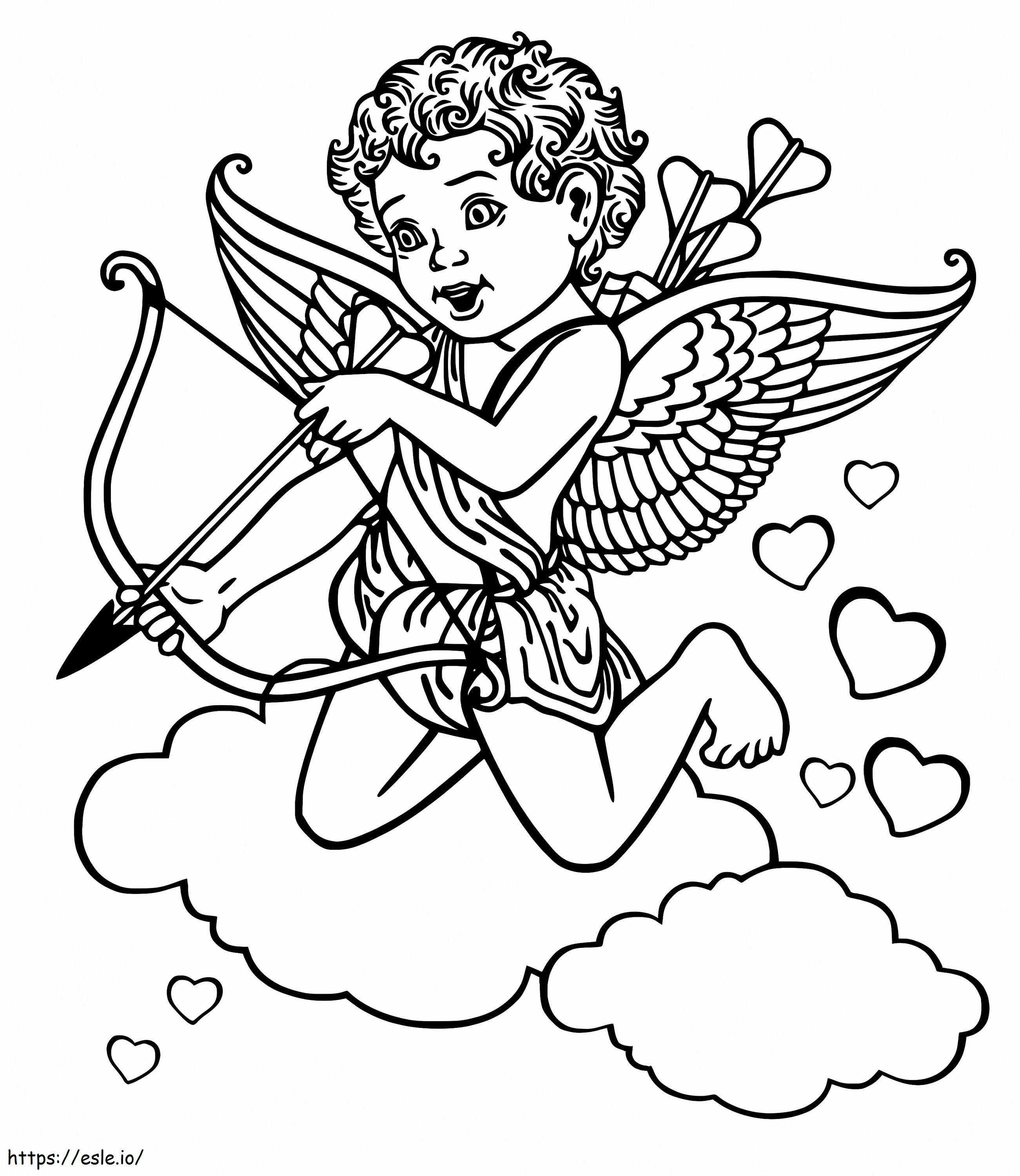 Amazing Cupid coloring page